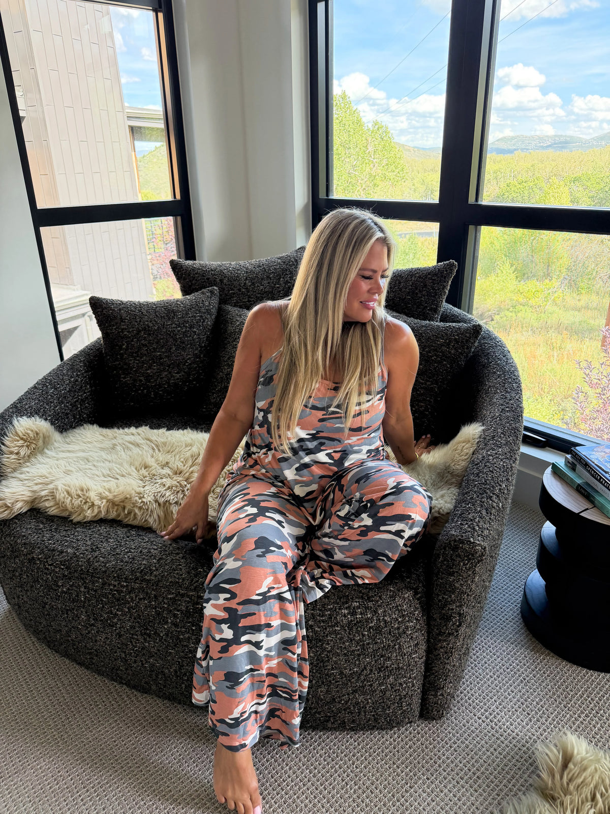 Camo Delilah Pant Sets by Blakeley Preorder