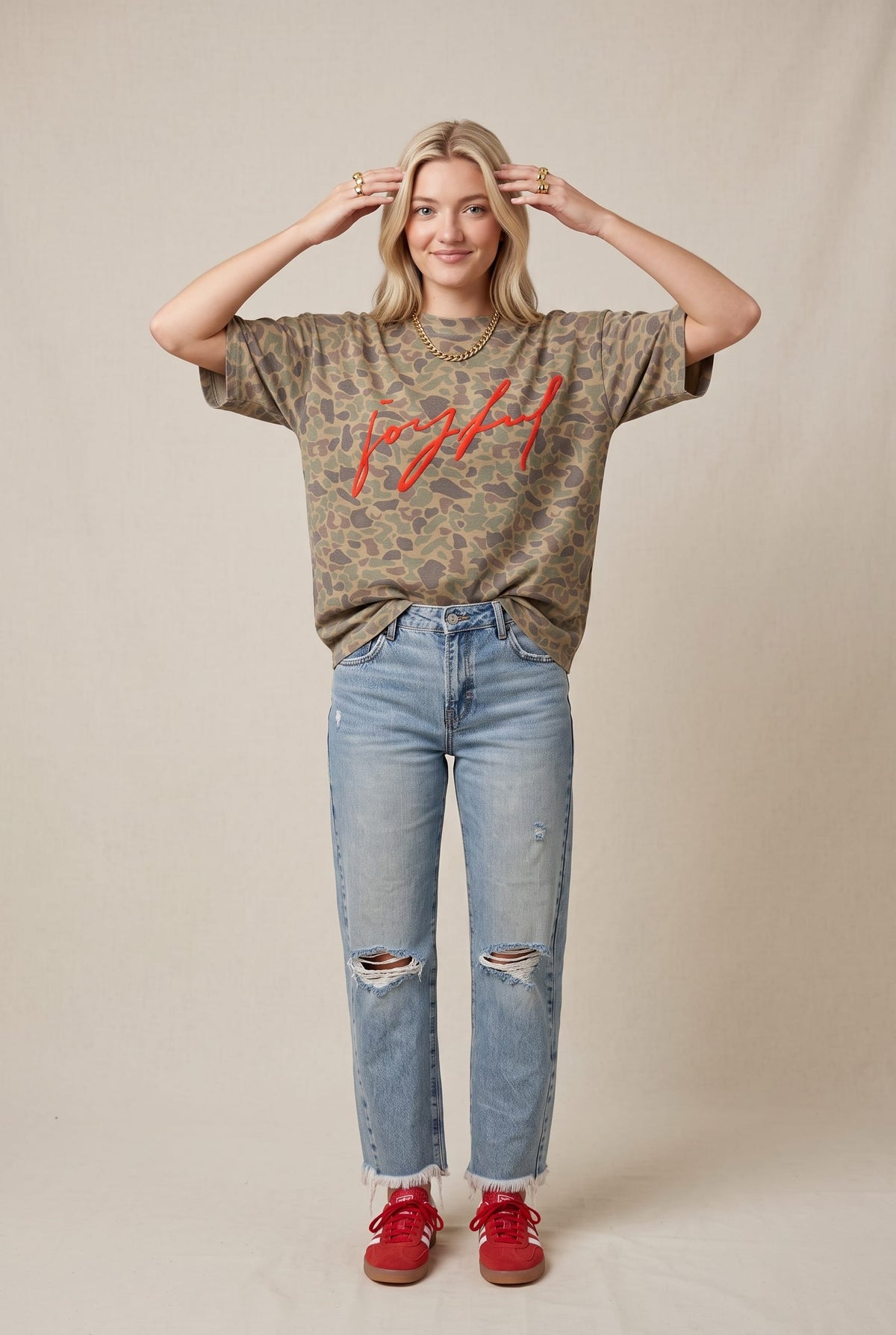 Joyful Duck Camo Heavy Tee